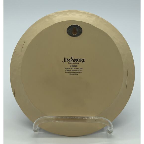 Jim Shore Heartwood Creek Together at Christmas 2006 Collectible Plate C4006031 - Picture 2 of 4